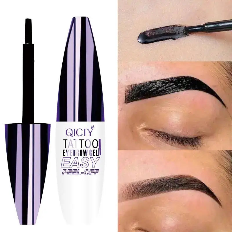 Lasting 3 Days Tattoo Easy Peel Off Eyebrow Gel Cream Types Long-Lasting Smudge-Proof Sweat Resistant Waterproof Cosmetics