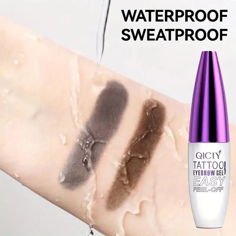 Lasting 3 Days Tattoo Easy Peel Off Eyebrow Gel Cream Types Long-Lasting Smudge-Proof Sweat Resistant Waterproof Cosmetics
