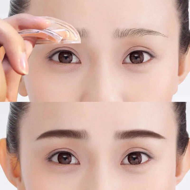 NEW Adjustable Eyebrow Stamp Kit Perfect Arch Eyebrow Shadow Powder Palette Eyebrow Seal Eye Brow Enhancers Eye Brow