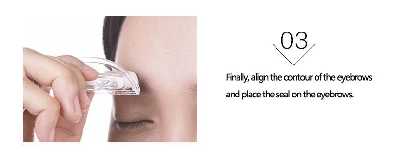NEW Adjustable Eyebrow Stamp Kit Perfect Arch Eyebrow Shadow Powder Palette Eyebrow Seal Eye Brow Enhancers Eye Brow