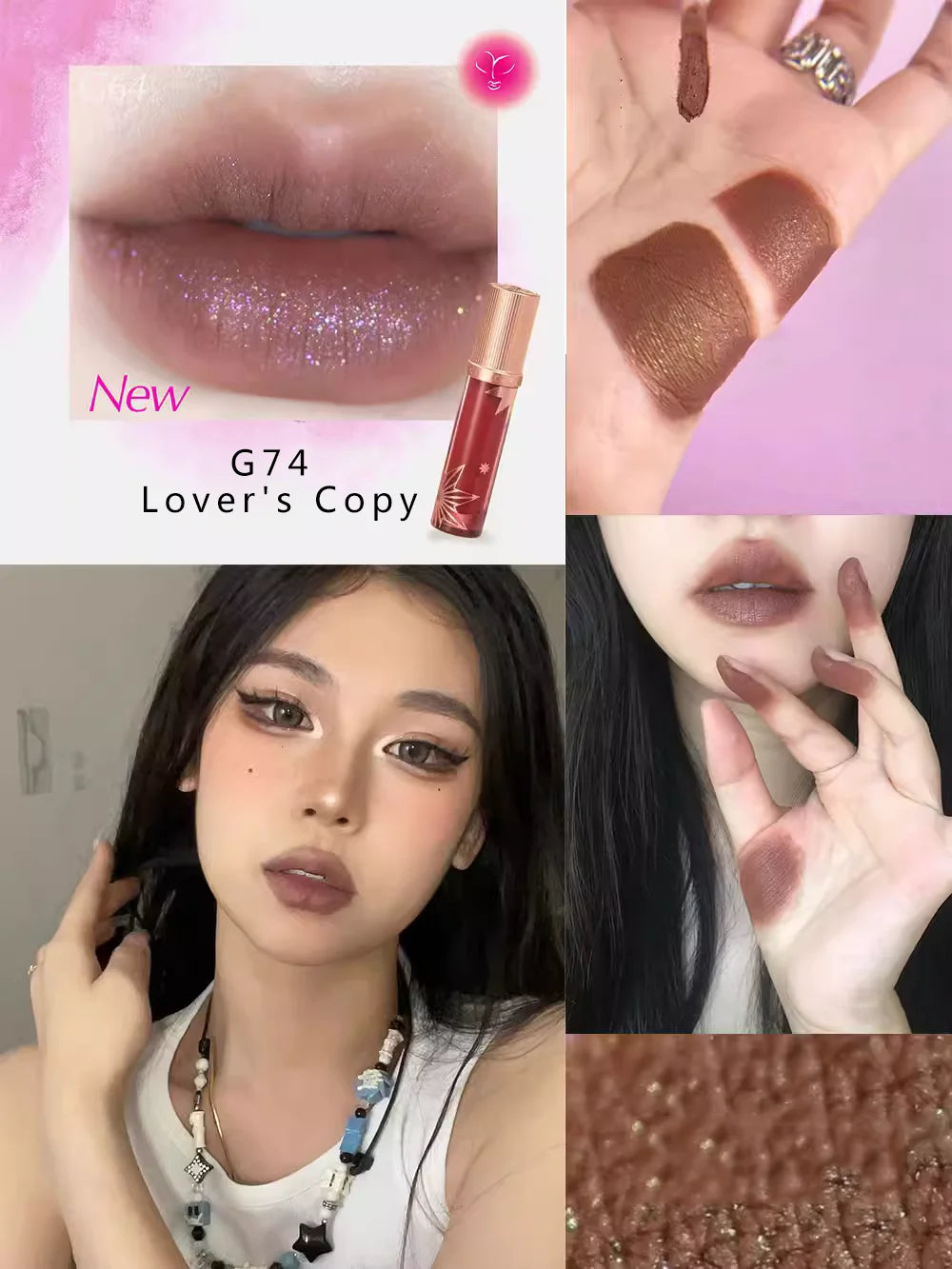 Girlcult Cyberpunk Lip Gloss Liquid Lipstick High Shine Moisturizing, Hydrating Long-Lasting Mirror Finish