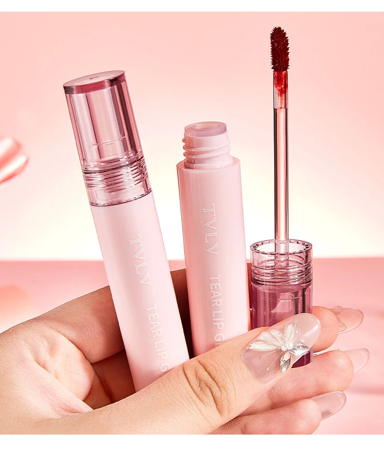 TVLV Peel Off Tear Lip Gloss 2 In 1 Lip Liner & Lip Stain Tattoo, Waterproof Long Lasting Transferproof Matte Lip Tint Cosmetic Makeup