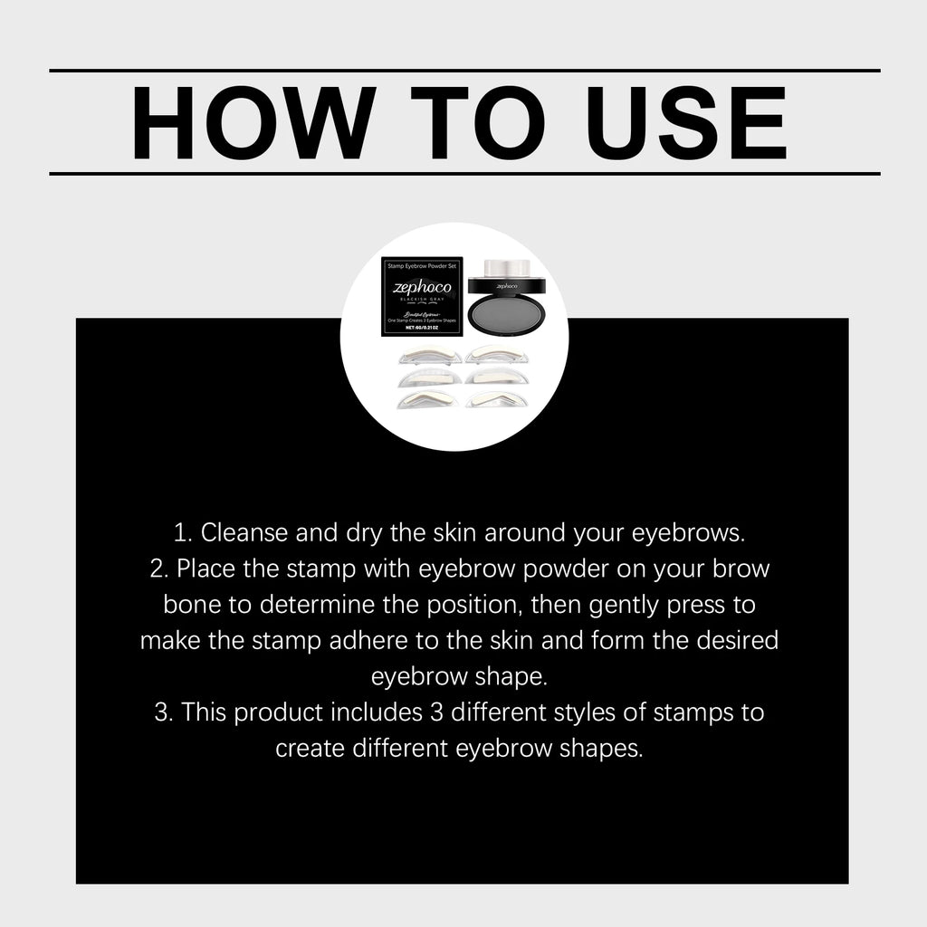 Eyebrow Stamp Waterproof Brow Powder Kit Cool Grey Black Natural Stereo Eyebrow Shaping Eye Brow Stamp Lift Eyebrow Stencil