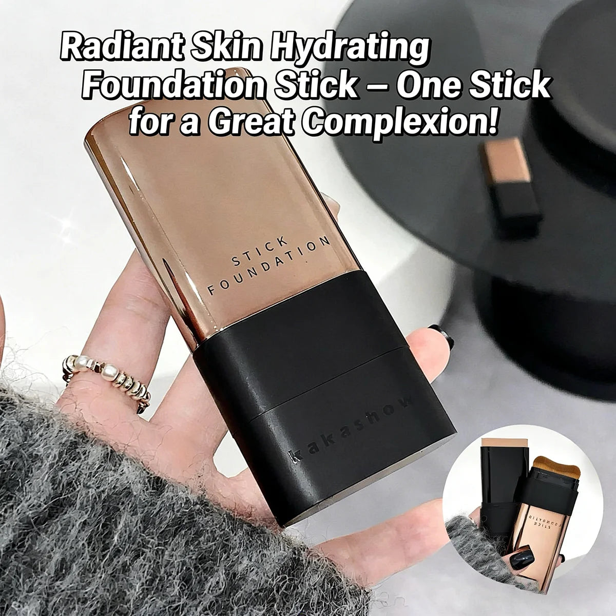Concealer Foundation Stick Facial Matte Waterproof Bronzer Contouring Face Coverage Moisturizing Cream