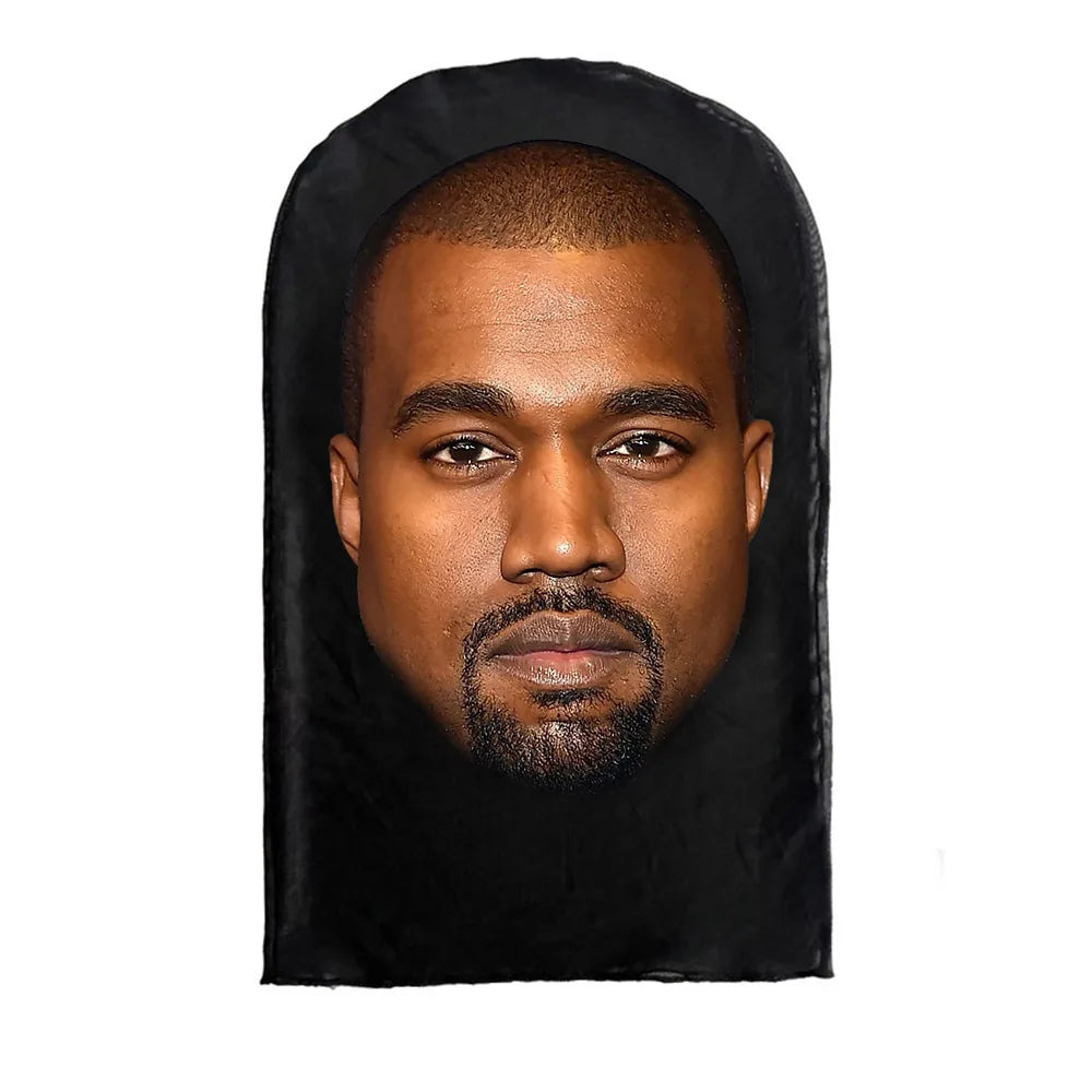 3D Printed Celebrity Realistic Face Mask Stretch Mesh Full Face Mask Men Role Play Headdress Hip Hop Balaclava Cosplay Mask