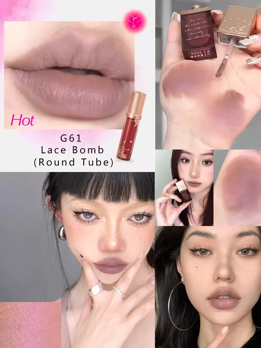 Girlcult Cyberpunk Lip Gloss Liquid Lipstick High Shine Moisturizing, Hydrating Long-Lasting Mirror Finish