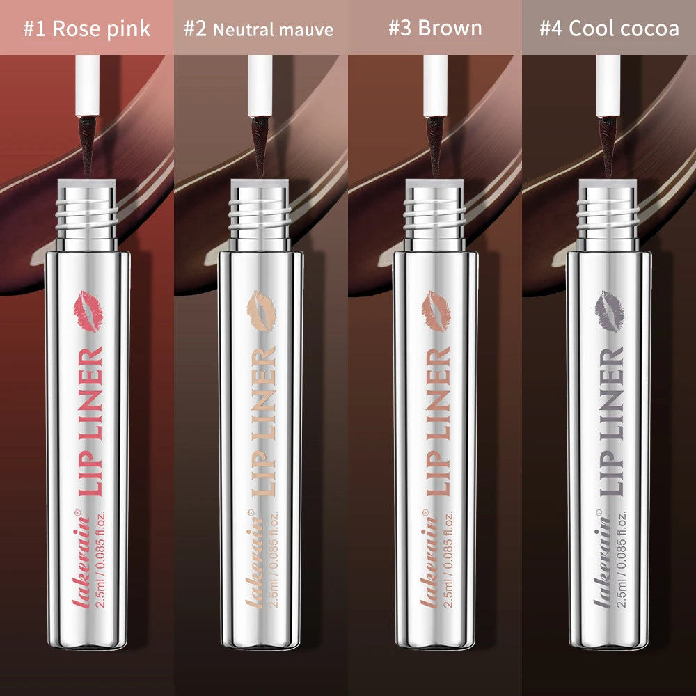 Waterproof Lip Liner Peel Off Tattoo Lipgloss Waterproof Long Lasting Matte Lip Tint Brown Contour Tear-off Lips Stain Cosmetic
