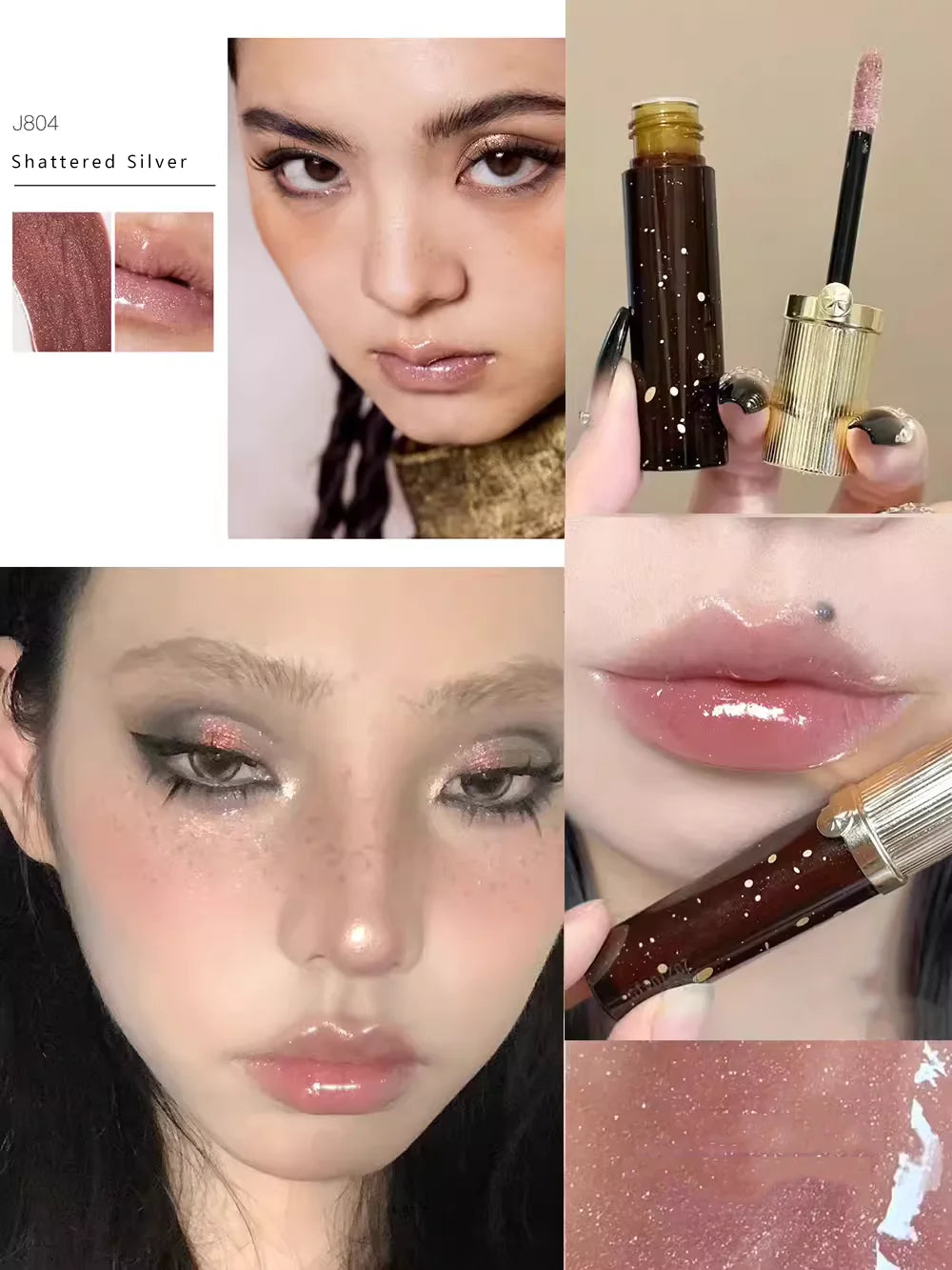 Girlcult Cyberpunk Lip Gloss Liquid Lipstick High Shine Moisturizing, Hydrating Long-Lasting Mirror Finish