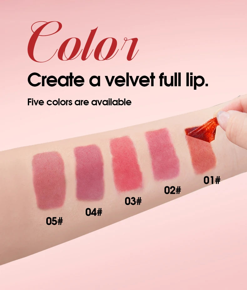 TVLV Peel Off Tear Lip Gloss 2 In 1 Lip Liner & Lip Stain Tattoo, Waterproof Long Lasting Transferproof Matte Lip Tint Cosmetic Makeup
