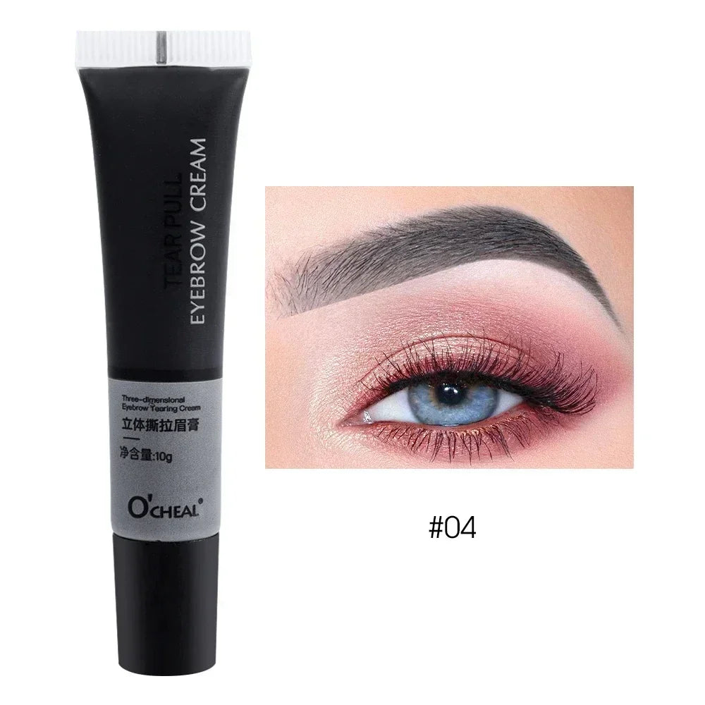 Eyebrow Gel Peel Off Natural Tinting Tattoo Waterproof Long Lasting Eye Cream Coloring Eyebrow Glue Quick Dry Brow Makeup
