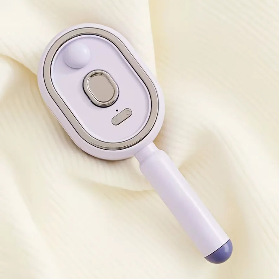 Electric Steam Hair Brush, Ionic Hydrating Detangling Brush, Portable Anti-Frizz Smoothing Tool for All Hair Types