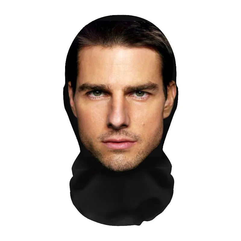 3D Printed Celebrity Realistic Face Mask Stretch