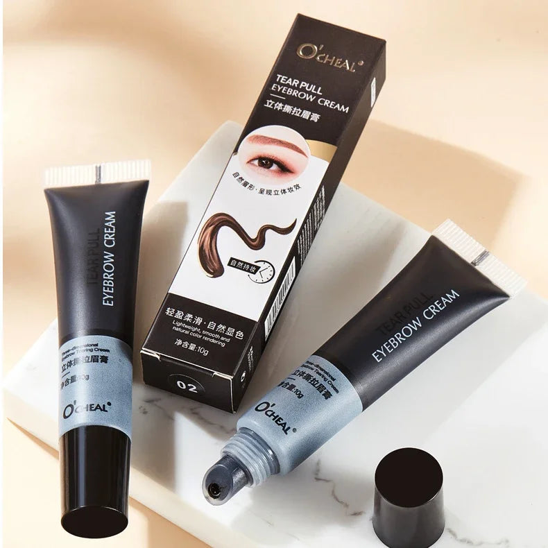 Eyebrow Gel Peel Off Natural Tinting Tattoo Waterproof Long Lasting Eye Cream Coloring Eyebrow Glue Quick Dry Brow Makeup