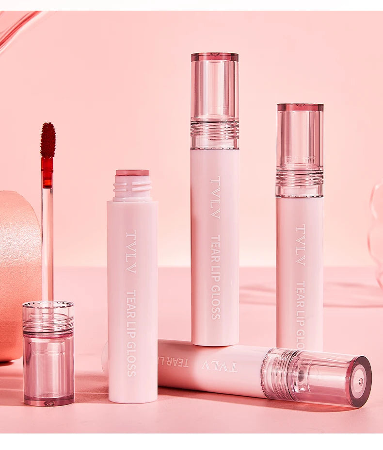 TVLV Peel Off Tear Lip Gloss 2 In 1 Lip Liner & Lip Stain Tattoo, Waterproof Long Lasting Transferproof Matte Lip Tint Cosmetic Makeup