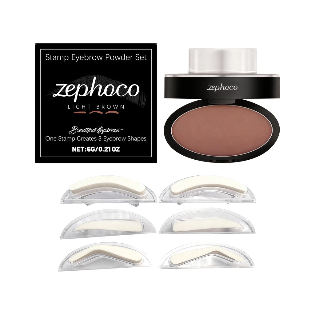 Eyebrow Stamp Waterproof Brow Powder Kit Cool Grey Black Natural Stereo Eyebrow Shaping Eye Brow Stamp Lift Eyebrow Stencil