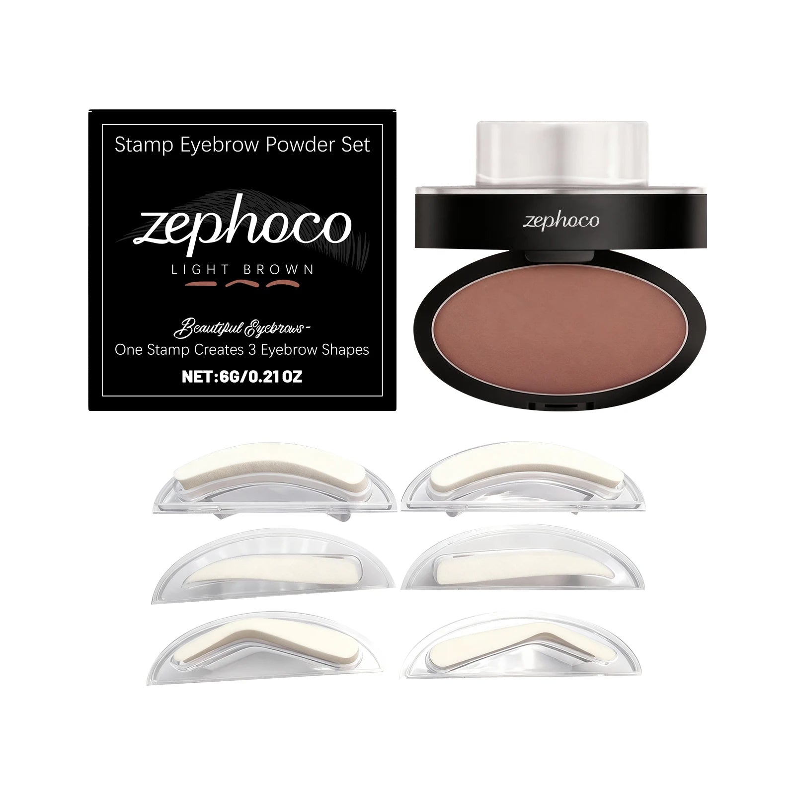 Eyebrow Stamp Waterproof Brow Powder Kit Cool Grey Black Natural Stereo Eyebrow Shaping Eye Brow Stamp Lift Eyebrow Stencil