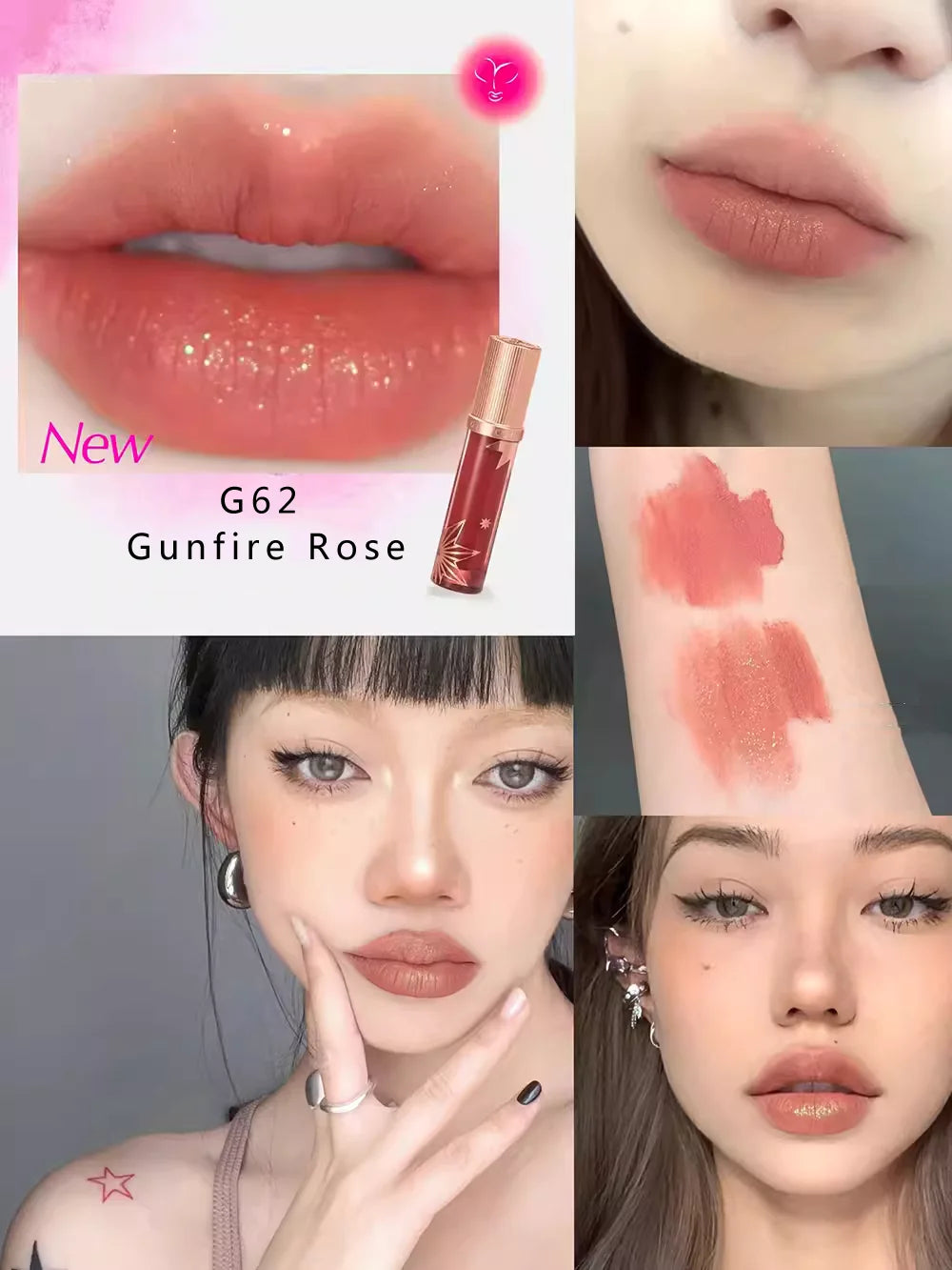 Girlcult Cyberpunk Lip Gloss Liquid Lipstick High Shine Moisturizing, Hydrating Long-Lasting Mirror Finish