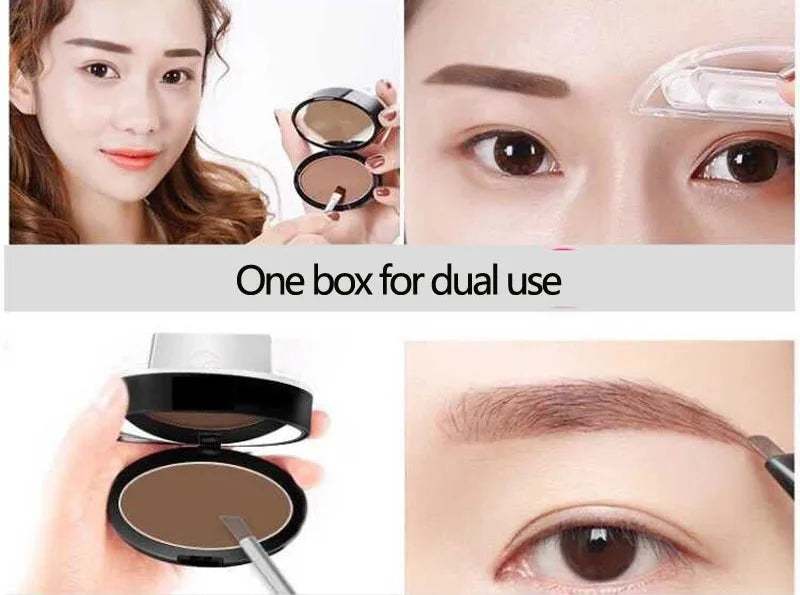 NEW Adjustable Eyebrow Stamp Kit Perfect Arch Eyebrow Shadow Powder Palette Eyebrow Seal Eye Brow Enhancers Eye Brow