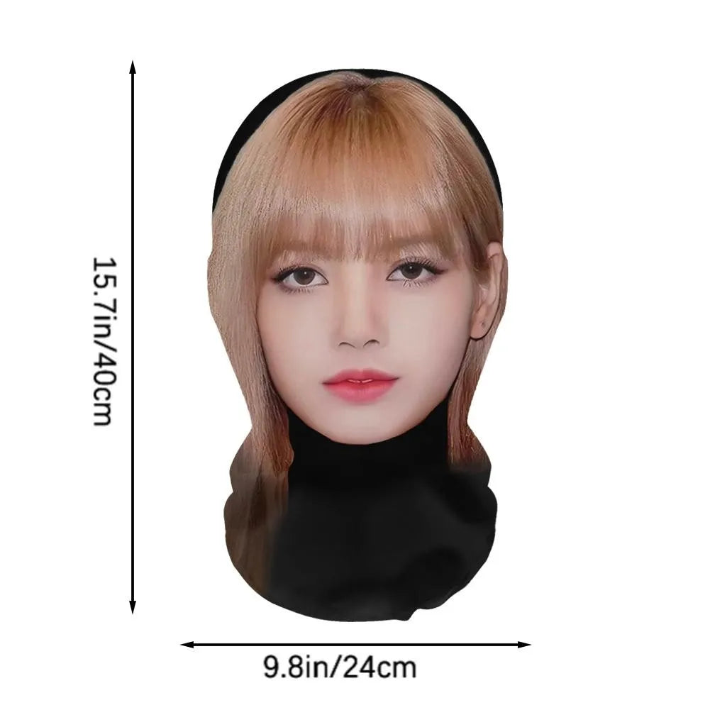 3D Printed Full Face Mask Elastic Mesh For Unisex Cosplay Headwear Party Simulation Balaclava Hat Headgear Breathable Prop Novel