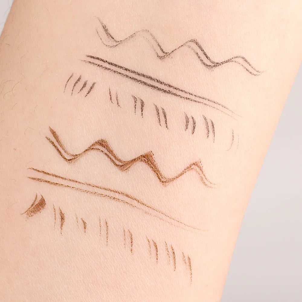 Ultra-fine 2 Point Silver Eyebrow Pen Liquid Wild Eyebrow Tattoo Waterproof 2 Fork Silkworm Brow Pencil Easy To Grip Eye Makeup