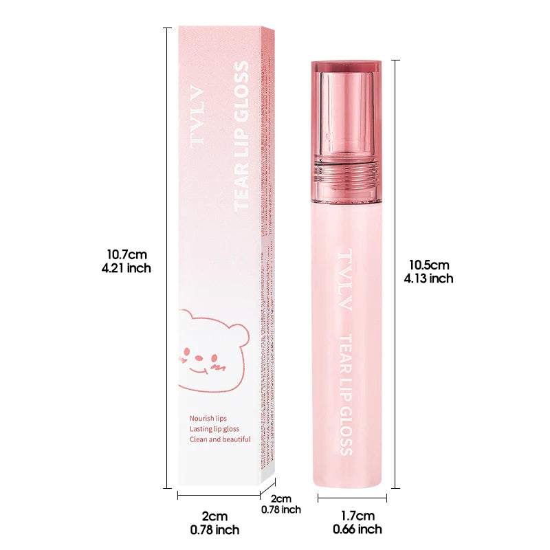 TVLV Peel Off Tear Lip Gloss 2 In 1 Lip Liner & Lip Stain Tattoo, Waterproof Long Lasting Transferproof Matte Lip Tint Cosmetic Makeup