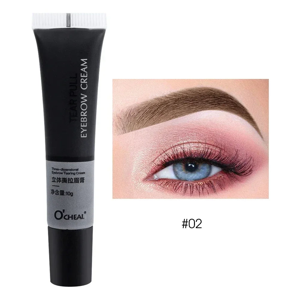 Eyebrow Gel Peel Off Natural Tinting Tattoo Waterproof Long Lasting Eye Cream Coloring Eyebrow Glue Quick Dry Brow Makeup